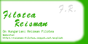 filotea reisman business card